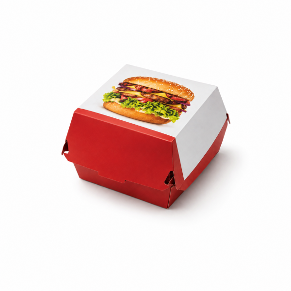 Hamburger Kutusu Orta 12x12x7 Cm 100'lü