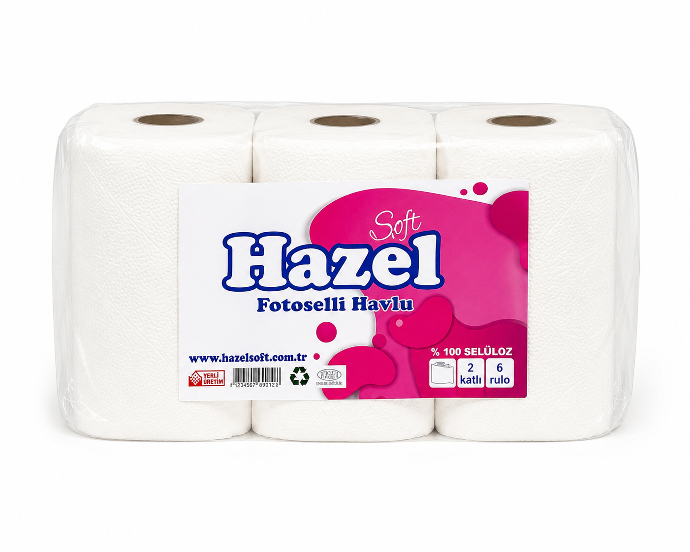FOTOSELLİ HAREKETLİ MAKİNE HAVLUSU KAĞIDI 2.5 KG 6'LI PAKET
