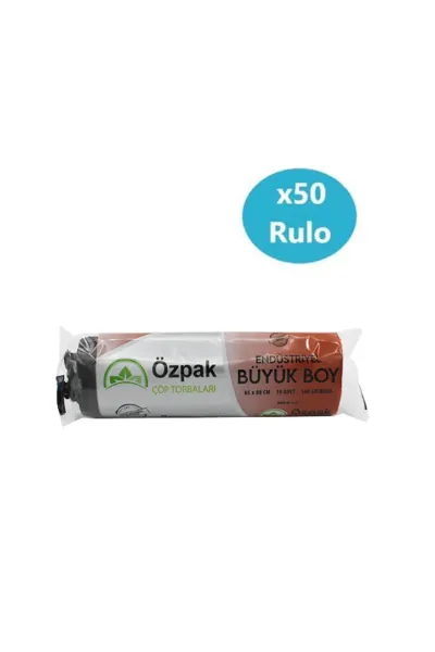 STANDART BÜYÜK BOY ÇÖP POŞETİ SİYAH 65x80 80 GR