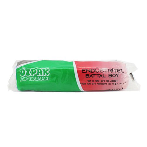 ENDÜSTRİYEL BATTAL BOY ÇÖP POŞETİ SİYAH 72x95 400 GR