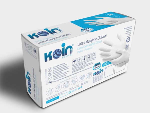 KOİN SMH PUDRALI LATEKS ELDİVEN BEYAZ MEDİUM 100'LÜ