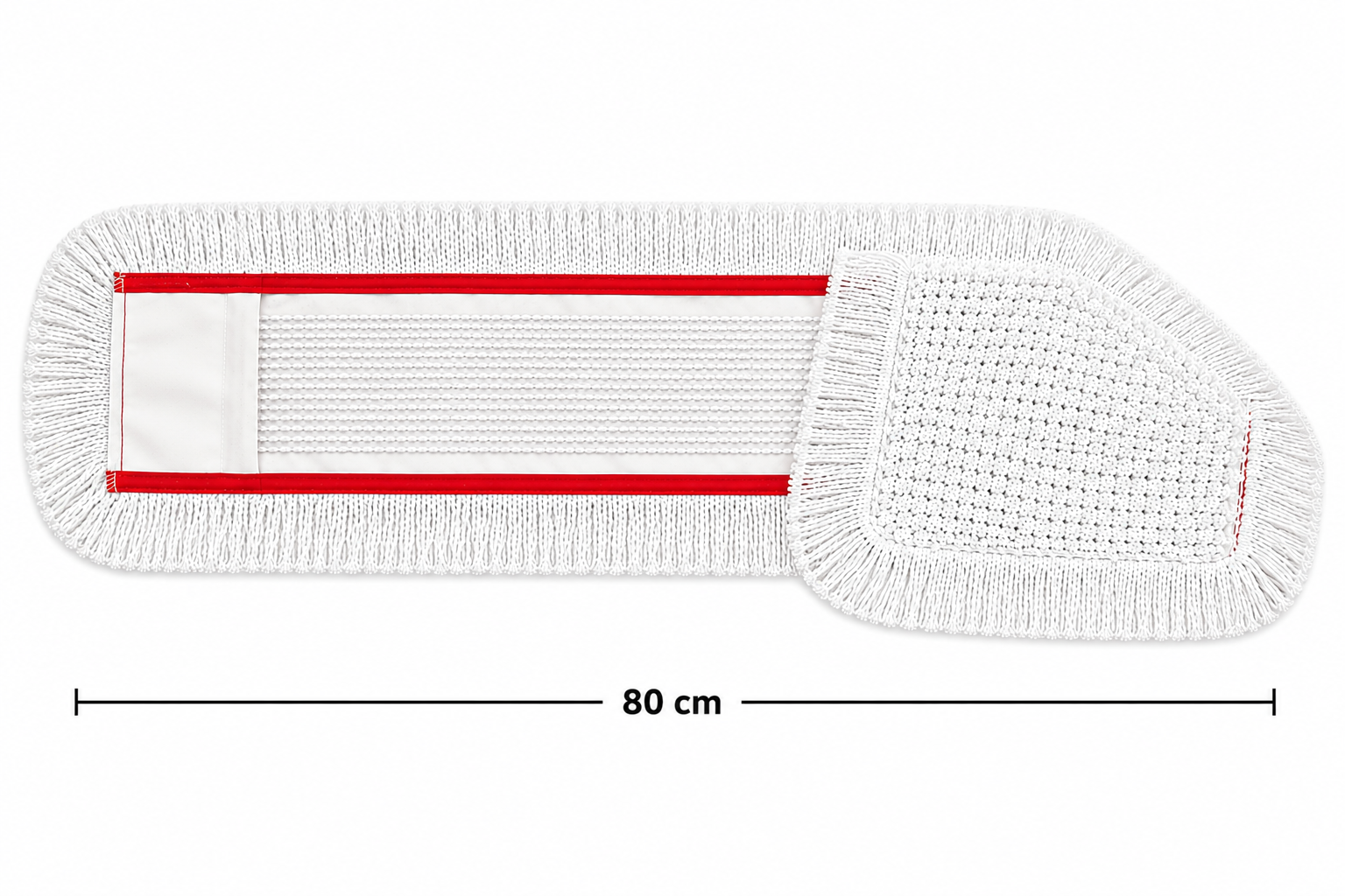 Nemli Mop Yedeği Kat Kesik 80 cm