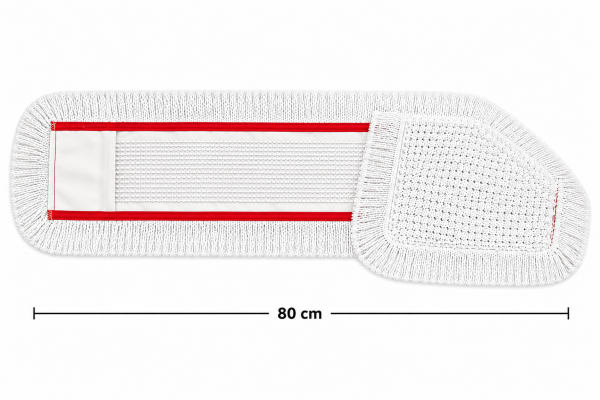 Nemli Mop Yedeği Kat Kesik 80 cm