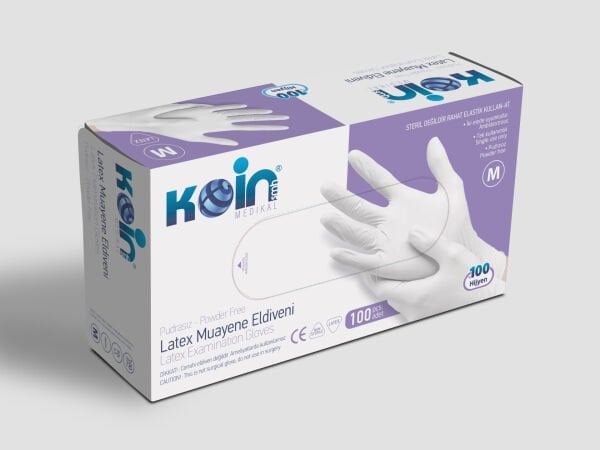 KOİN SMH PUDRASIZ LATEKS ELDİVEN BEYAZ MEDİUM 100'LÜ