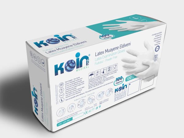 KOİN SMH PUDRASIZ LATEKS ELDİVEN BEYAZ LARGE 100'LÜ