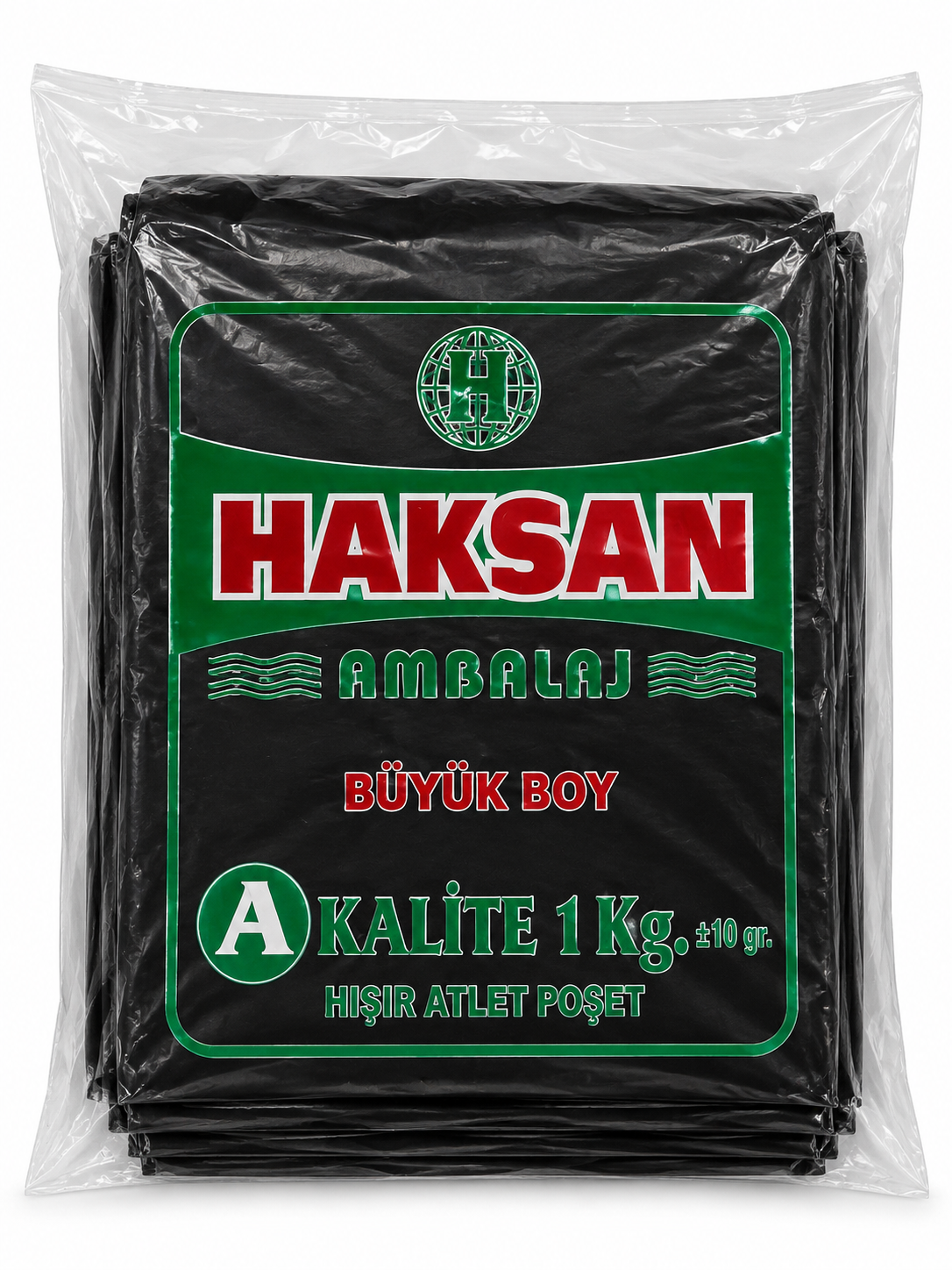 SİYAH ATLET POŞET A KALİTE BÜYÜK BOY 1 KG