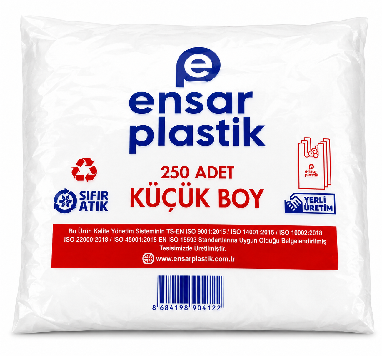 İNCE HIŞIR ATLET POŞET KÜÇÜK BOY 250 ADET