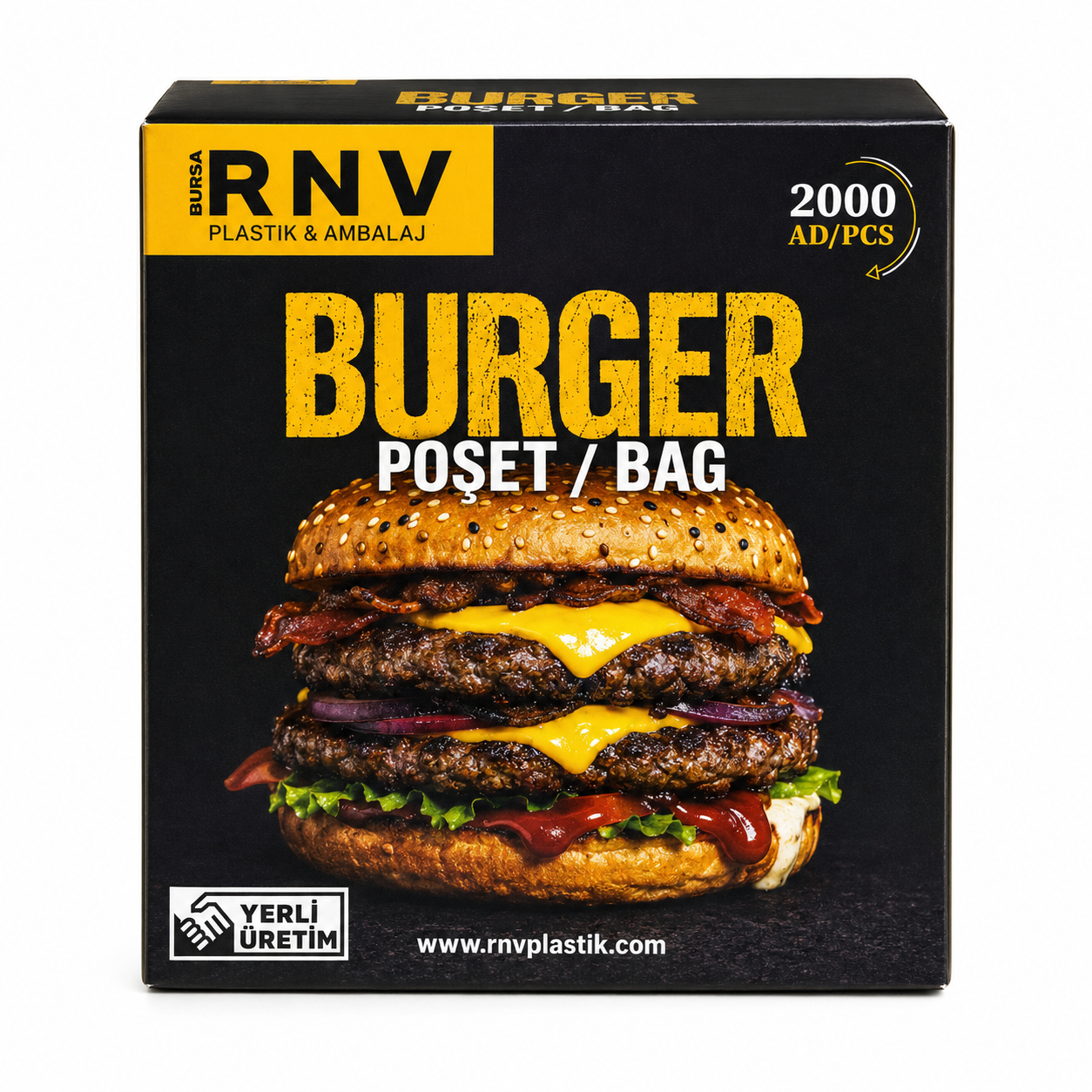 RNV Hamburger Poşeti 2000 Adet