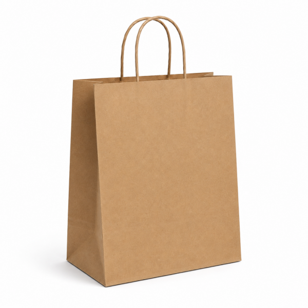 Kraft Kağıt Çanta Burgu Saplı 27x16x29 cm 250 Adet