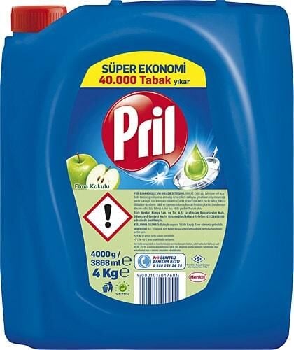 PRİL BULAŞIK DETERJANI ELDE YIKAMA 4 KG