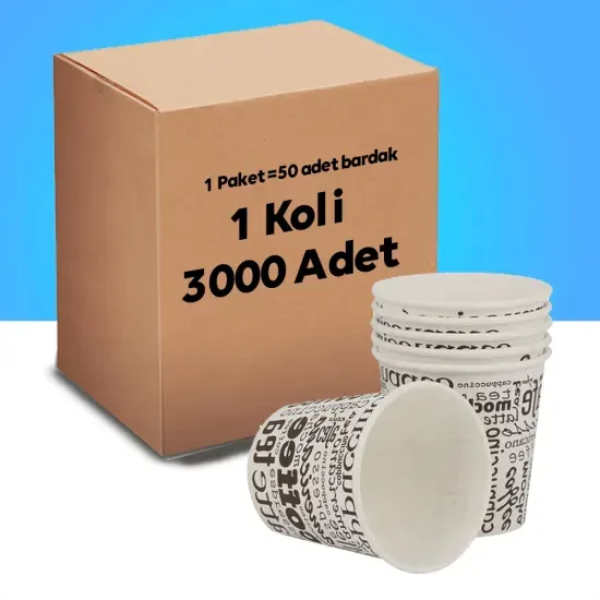 4 OZ KARTON BARDAK - 50 ADET