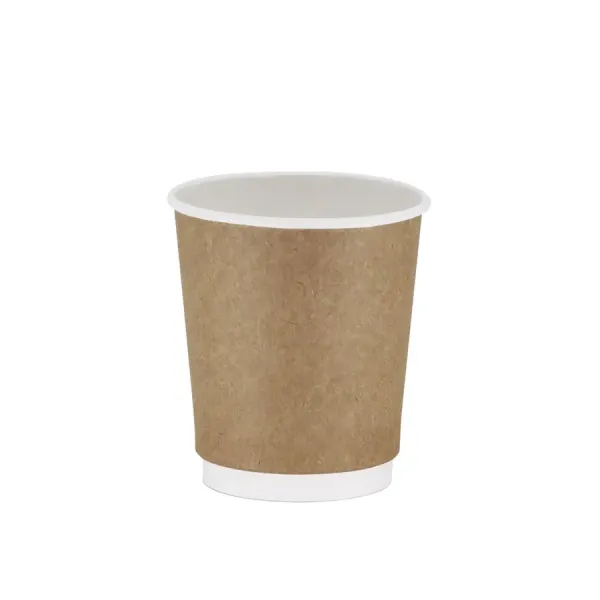 8 OZ DOUBLE WALL KARTON BARDAK - 100 ADET