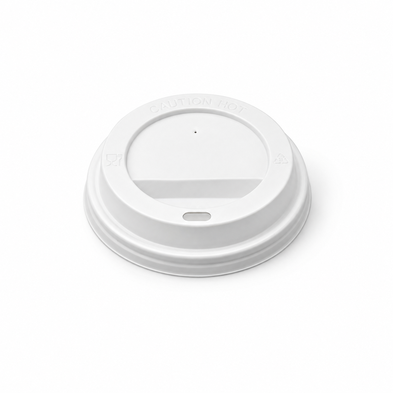 8 OZ DOUBLE WALL KARTON BARDAK KAPAĞI BEYAZ - 100 ADET