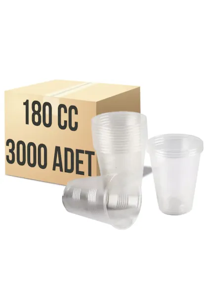 180 Cc Plastik Bardak 100 Adet