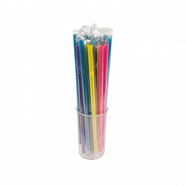 Jelatinli Renkli Pipet Körüklü 100 Adet
