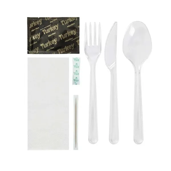 PLASTİK ÇATAL-BIÇAK SET 7'Lİ - 100 ADET