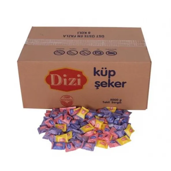 Dizi Sargılı Küp Şeker 5 Kg