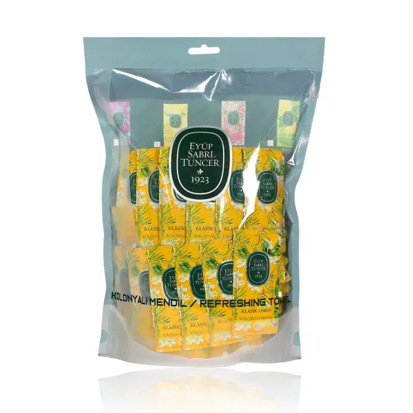 EYÜP SABRİ TUNCER LİMON KOLONYALI ISLAK MENDİL 150 ADET KOLİ İÇİ 20 PAKET