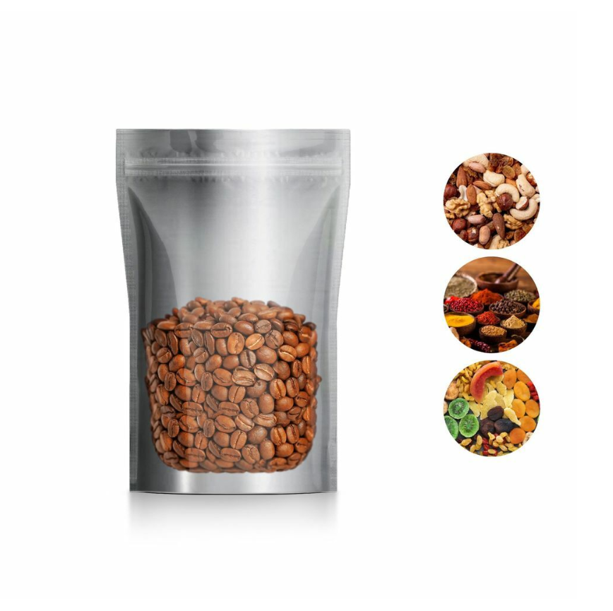Doypack Şeffaf Metalize Poşet 50 Adet 13x22,5 250 Gr