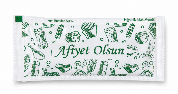 Afiyet Olsun 7x12 Lüks Islak Havlu Tekli 1000 Adet